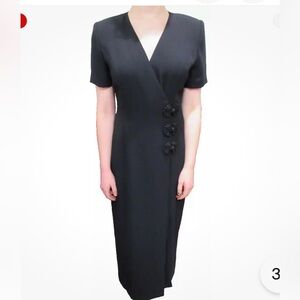 Vintage Maggie London wrap dress 16
